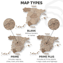 Load image into Gallery viewer, Wooden Map of Spain – Terra