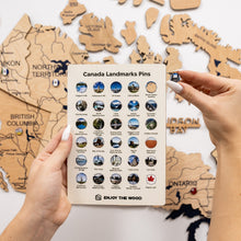 Load image into Gallery viewer, 3D Wooden Map of Canada – Gold