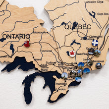 Load image into Gallery viewer, 3D Wooden Map of Canada – Gold