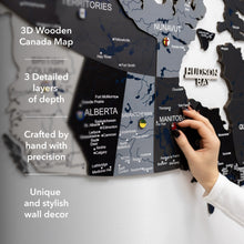 Load image into Gallery viewer, 3D Wooden Map of Canada – Nordik