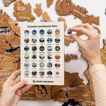 Load image into Gallery viewer, 3D Wooden Map of Canada – Oak