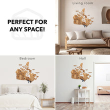 Load image into Gallery viewer, 3D Wooden Map of Canada – Oak