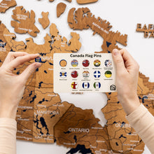 Load image into Gallery viewer, 3D Wooden Map of Canada – Oak