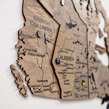 Load image into Gallery viewer, 3D Wooden Map of Canada – Terra