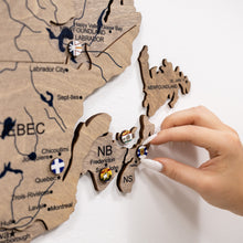 Load image into Gallery viewer, 3D Wooden Map of Canada – Terra