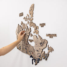 Load image into Gallery viewer, 3D Wooden Map of Canada – Terra