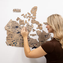 Load image into Gallery viewer, 3D Wooden Map of Canada – Terra