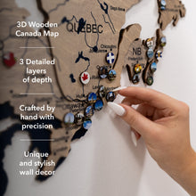 Load image into Gallery viewer, 3D Wooden Map of Canada – Terra