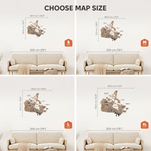 Load image into Gallery viewer, 3D Wooden Map of Canada – Terra