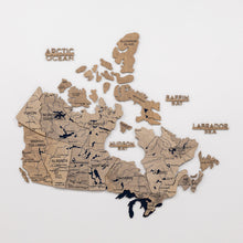 Load image into Gallery viewer, 3D Wooden Map of Canada – Terra