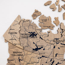 Load image into Gallery viewer, 3D Wooden Map of Canada – Terra
