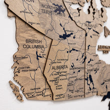 Load image into Gallery viewer, 3D Wooden Map of Canada – Terra