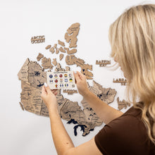 Load image into Gallery viewer, 3D Wooden Map of Canada – Terra
