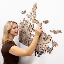 Load image into Gallery viewer, 3D Wooden Map of Canada – Terra