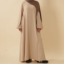 Load image into Gallery viewer, Relaxed Fit Lantern Sleeves Crepe Abaya (MA190)