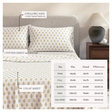 Load image into Gallery viewer, Turkish Cotton Flannel Sheet Set - Winter Floral Collection