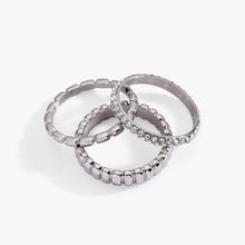Load image into Gallery viewer, Ribbed Stacking Ring Set of 3