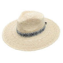 Load image into Gallery viewer, Peter Grimm Rida - Wide Brim Mexican Palm Straw Fedora Hat
