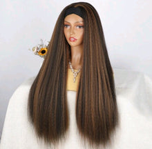 Load image into Gallery viewer, LydiaMFashions Kinky Straight Headband Wig new