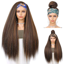 Load image into Gallery viewer, LydiaMFashions Kinky Straight Headband Wig