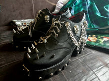 Load image into Gallery viewer, Skull Shoes With Spikes Women's