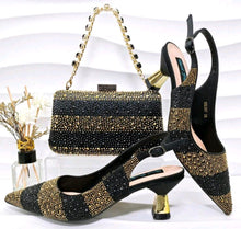 Load image into Gallery viewer, Ladies Shoes With Matching Bag Set- ED101
