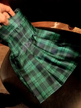 Load image into Gallery viewer, Black &amp; Green Top &amp; Skirt Set