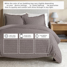 Load image into Gallery viewer, 100% Cotton Honeycomb Waffle Duvet Set - Mattea Collection