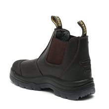 Load image into Gallery viewer, ROCKROOSTER Bakken Dark Brown 6 inch Pull on Leather Work Boots AK229