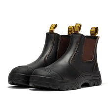 Load image into Gallery viewer, ROCKROOSTER Bakken Dark Brown 6 inch Pull on Leather Work Boots AK229