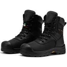 Load image into Gallery viewer, ROCKROOSTER Beaufort Men's Black 8 inch Waterproof Composite Toe Work Boots VAK830