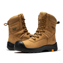 Load image into Gallery viewer, rockrooster Beaufort Men's Brown 8 inch Waterproof Composite Toe Work Boots AK831