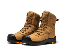 Load image into Gallery viewer, rockrooster Beaufort Men's Brown 8 inch Waterproof Composite Toe Work Boots AK831
