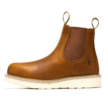 Load image into Gallery viewer, ROCKROOSTER Capitola Men's 6 inch Brown Wedge Work Boots SAP102