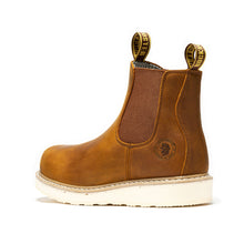 Load image into Gallery viewer, ROCKROOSTER Capitola Men's 6 inch Brown Wedge Work Boots SAP102