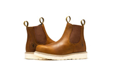 Load image into Gallery viewer, ROCKROOSTER Capitola Men's 6 inch Brown Wedge Work Boots SAP102