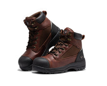 Load image into Gallery viewer, ROCKROOSTER Daviston 6 inch Brown Composite Toe Waterproof Work Boots AT872