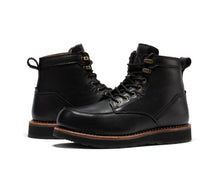 Load image into Gallery viewer, ROCKROOSTER Edgewood Men's 6 Inch Black Steel Toe Wedge Work Boots SAP610BK