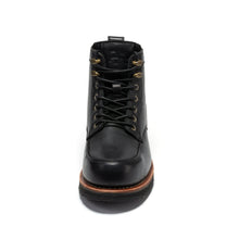 Load image into Gallery viewer, ROCKROOSTER Edgewood Men's 6 Inch Black Steel Toe Wedge Work Boots SAP610BK