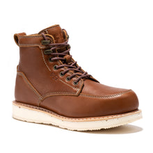 Load image into Gallery viewer, ROCKROOSTER Edgewood Men's 6 Inch Black Steel Toe Wedge Work Boots SAP610BK