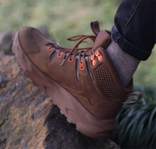 Load image into Gallery viewer, ROCKROOSTER Farmington Brown 6 Inch Waterproof Hiking Boots with VIBRAM® Outsole  OC21031