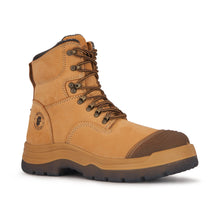 Load image into Gallery viewer, ROCKROOSTER Kimberly Tan 7 inch Zip-sided Steel Toe Leather Work Boots AK232Z