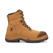 Load image into Gallery viewer, ROCKROOSTER Kimberly Tan 7 inch Zip-sided Steel Toe Leather Work Boots AK232Z