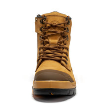 Load image into Gallery viewer, ROCKROOSTER Madison Tan 6 inch Zip-sided Steel Toe Leather Work Boots AK052