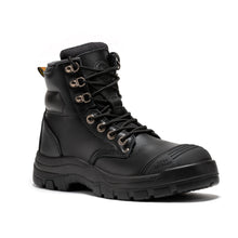 Load image into Gallery viewer, ROCKROOSTER Madison Tan 6 inch Zip-sided Steel Toe Leather Work Boots AK052