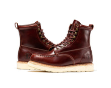 Load image into Gallery viewer, ROCKROOSTER Norwood Cherry Brown Men's 6 inch Soft Toe Wedge Work Boots SAP600