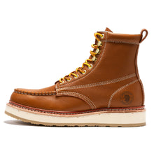 Load image into Gallery viewer, ROCKROOSTER Norwood Men's 6 inch Brown Soft Toe Wedge Work Boots SAP611