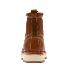 Load image into Gallery viewer, ROCKROOSTER Norwood Men's 6 inch Brown Soft Toe Wedge Work Boots SAP611