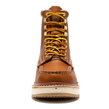Load image into Gallery viewer, ROCKROOSTER Norwood Men's 6 inch Brown Soft Toe Wedge Work Boots SAP611