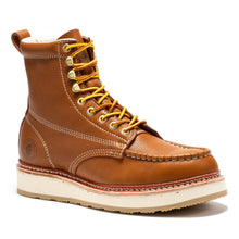 Load image into Gallery viewer, ROCKROOSTER Norwood Men's 6 inch Brown Soft Toe Wedge Work Boots SAP611